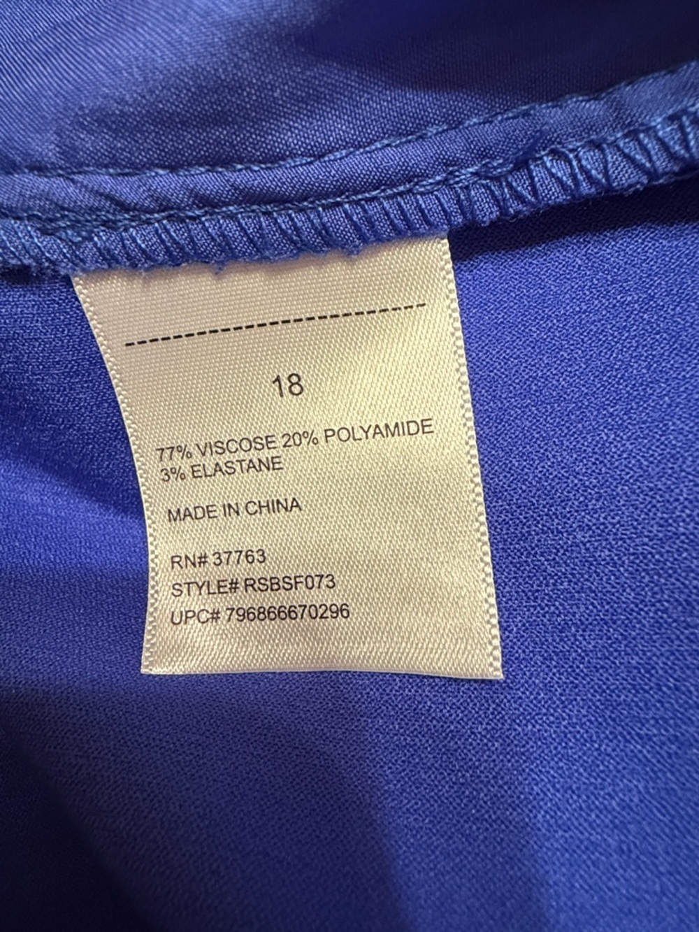 Rafaella Bright Cobalt Blue Ankle Crop Pants - Picture 7 of 8